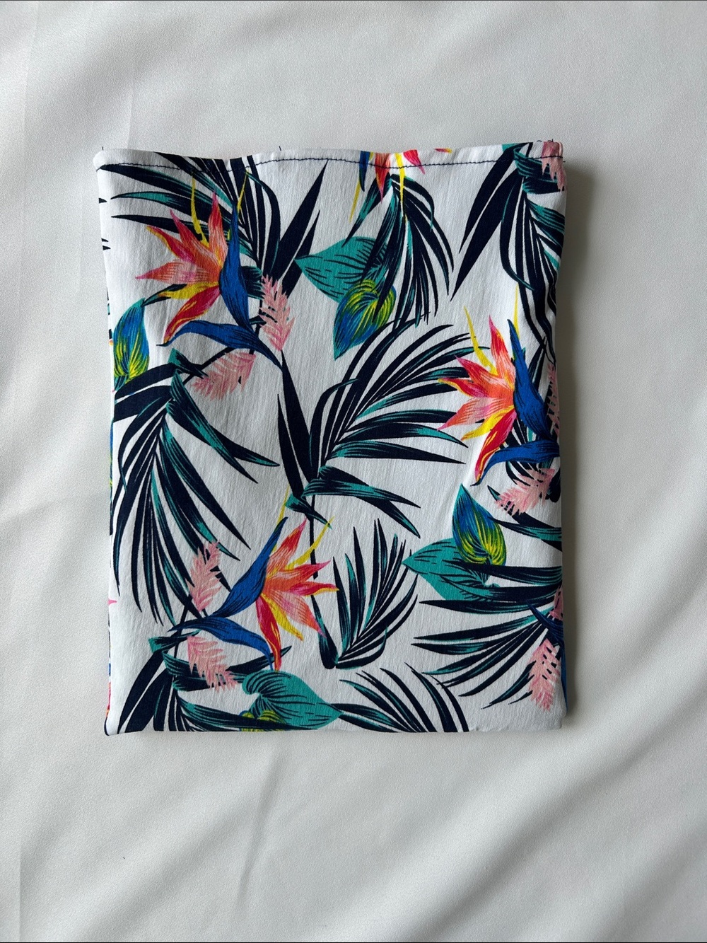 Tropical Print Handmade Book Sleeve